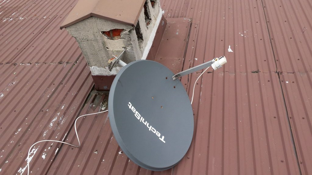 urwana antena satelitarna
